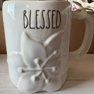 Rae Dunn Artisan Collection Mug with Cream Ribbon